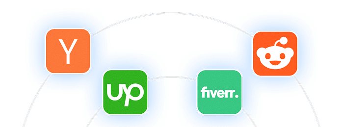 Mobile view of supported platforms